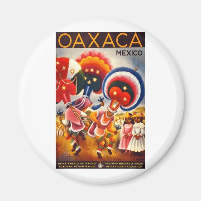 Vintag Oaxaca Mexiko Magnet (Vorne)