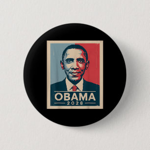 Vintag Obama 2028 Funny Political Patriotic Elect Button