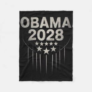 Vintag Obama 2028 Funny Political Patriotic Elect Fleecedecke