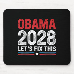 Vintag Obama 2028 Funny Political Patriotic Elect Mousepad