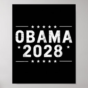 Vintag Obama 2028 Funny Political Patriotic Elect Poster