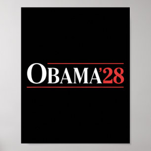 Vintag Obama 2028 Funny Political Patriotic Elect Poster