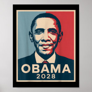 Vintag Obama 2028 Funny Political Patriotic Elect Poster