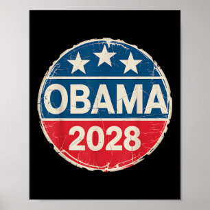 Vintag Obama 2028 Funny Political Patriotic Elect Poster
