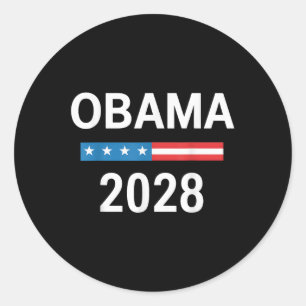 Vintag Obama 2028 Funny Political Patriotic Elect Runder Aufkleber