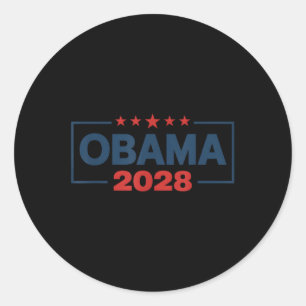 Vintag Obama 2028 Funny Political Patriotic Elect Runder Aufkleber