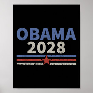 Vintag Obama 2028 Obama für Präsident 2028 Retro Poster