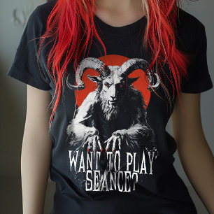 Vintag Occult Gothic Baphomet Séance Horror T-Shirt