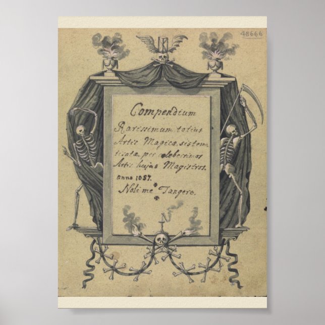 Vintag Occult Symbols Poster (Vorne)