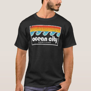 Vintag Ocean City Md Ocean City Maryland Beach Va T-Shirt
