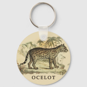 Vintag Ocelot Schlüsselanhänger