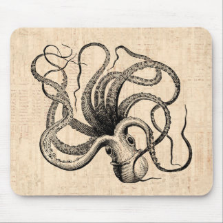 Vintag Octopus Mousepad