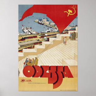 Vintag Odessa Travel Poster