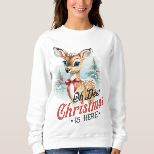 Vintag "Oh Deh, Weihnachten ist hier" Funny Sweatshirt