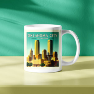 Vintag Oklahoma City Oklahoma Kaffeetasse