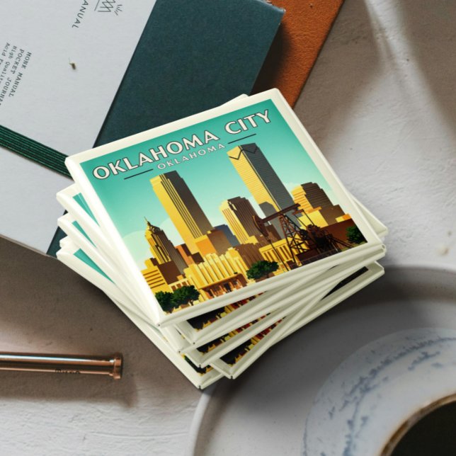 Vintag Oklahoma City Oklahoma Magnet (Von Creator hochgeladen)