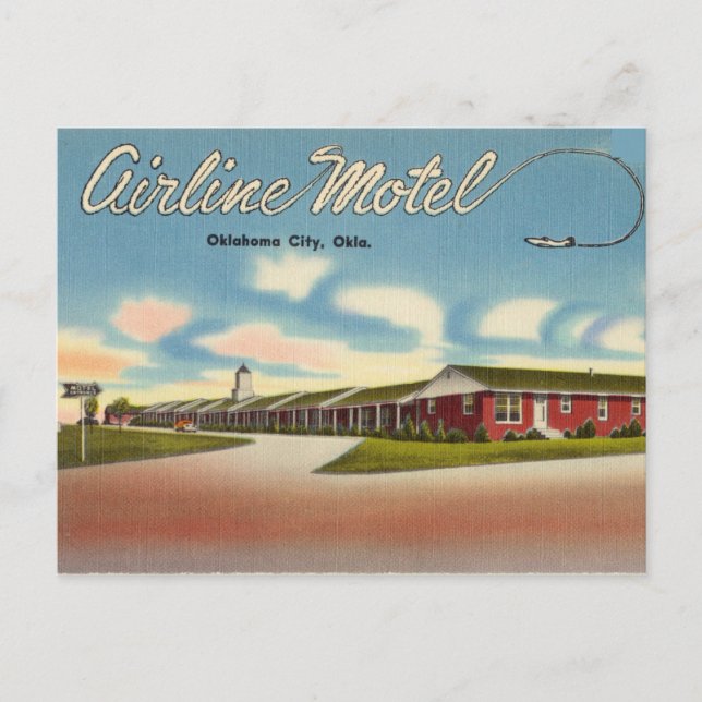 Vintag Oklahoma City, Oklahoma Postkarte (Vorderseite)