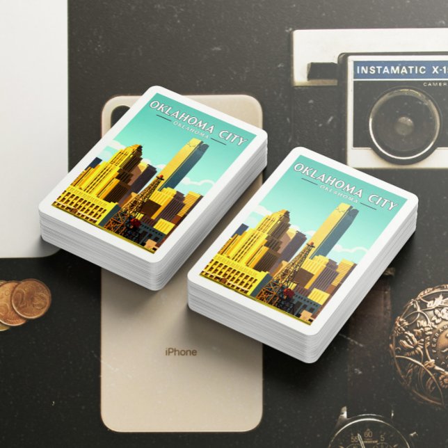 Vintag Oklahoma City Oklahoma Spielkarten (Von Creator hochgeladen)