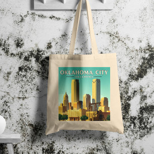 Vintag Oklahoma City Oklahoma Tragetasche