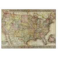Vintag Old United Staaten USA General Map