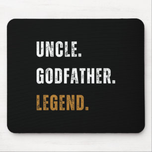 Vintag Onkel Godvater Legend Witziger neuer Onkel Mousepad