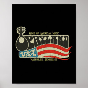 Vintag Opryland USA 1972 Tennessee 70er Special Ch Poster