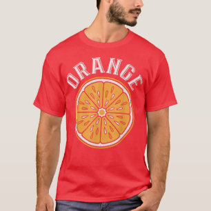 Vintag Orange geschnitten Zitrusfrüchte Vegan Vege T-Shirt