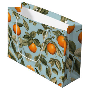 Vintag orange große geschenktüte