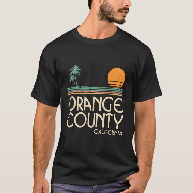 Vintag Orange Landkreis Kalifornien T-Shirt (Vorderseite)