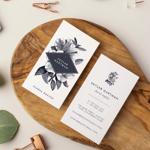 Vintag Orchid   Vertikal Visitenkarte