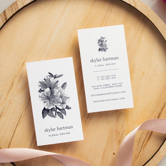 Vintag Orchid | Vertikal Visitenkarte (Von Creator hochgeladen)