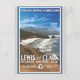 Vintag Oregon Cannon Beach Nationalpark Travel Postkarte