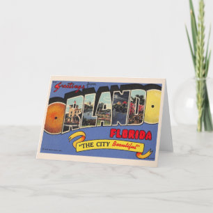 Vintag Orlando Florida Karte