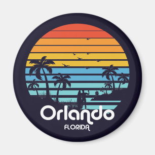 Vintag Orlando Florida Sunset Magnet