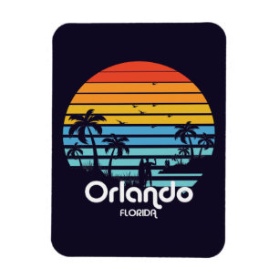Vintag Orlando Florida Sunset Magnet