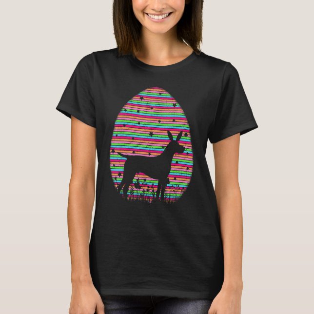 Vintag Ostereier Englisch Pointer Dog Ostersonne T-Shirt (Vorderseite)