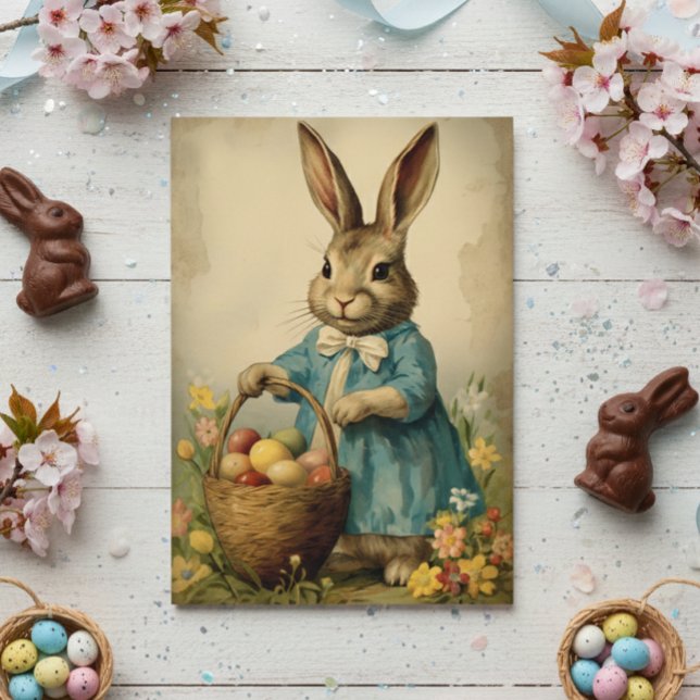 Vintag Osterhase Karte (Von Creator hochgeladen)