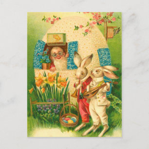 Vintag Osterhase Postkarte