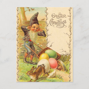 Vintag Osterhase Postkarte