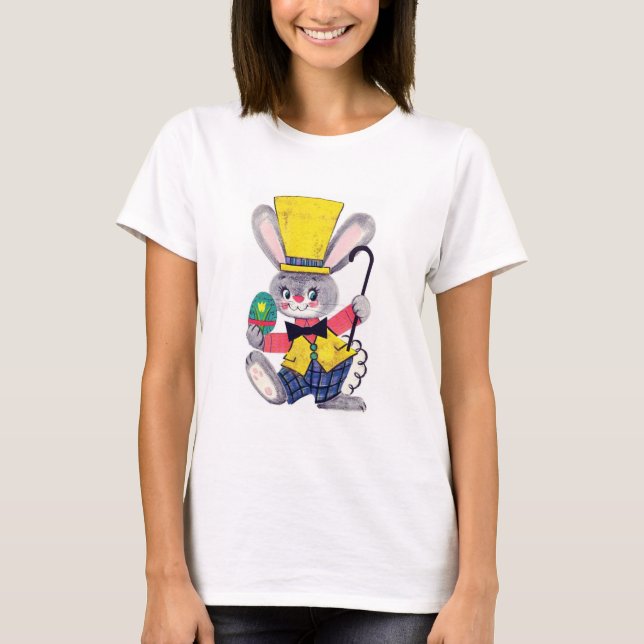 Vintag Osterhase T-Shirt (Vorderseite)