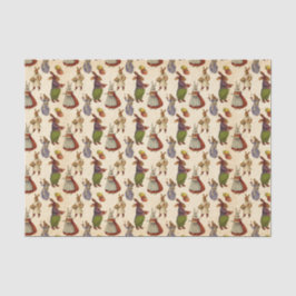 Vintag Osterhasen Holiday Party-Gewebe gekachelt Seidenpapier