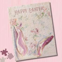 Vintag Osterhasen mit Viktorianischer Blüte Puzzle