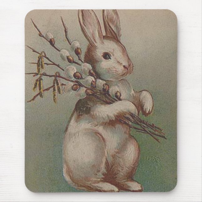 Vintag Osterhasen Mousepad (Vorne)