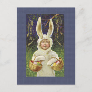 Vintag Ostern Bunny Postcard Feiertagspostkarte