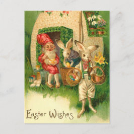 Vintag Ostern Bunny Postcard Feiertagspostkarte