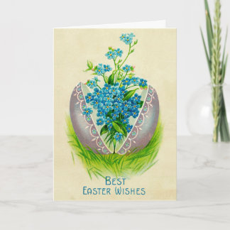 Vintag Ostern Ei Beste Ostern wünscht Gruß Feiertagskarte