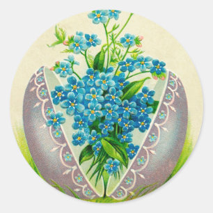 Vintag Ostern Ei Beste Ostern wünscht Gruß Runder Aufkleber