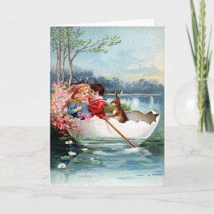 Vintag Ostern Feiertagskarte