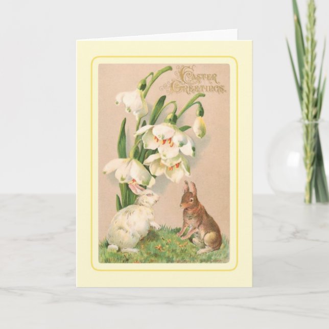 Vintag Ostern Feiertagskarte (Vorderseite)