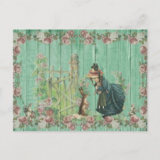 Vintag Ostern Feiertagspostkarte (Vorderseite)